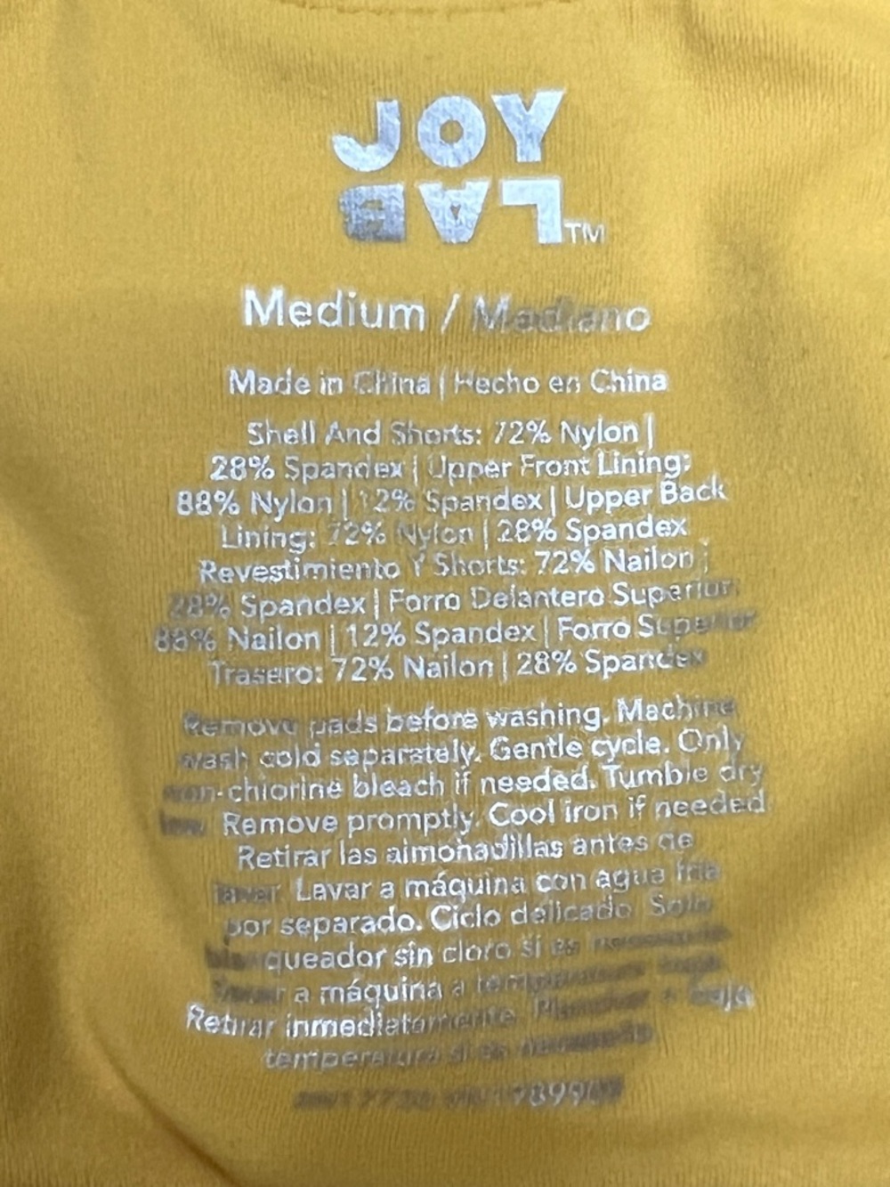 NWT JoyLab Yellow Tennis Dress Open Back Active Dress Size M - Picture 6 of 16